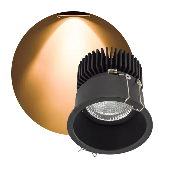 5% de desconto no bom preço personalizado 6500K luz de teto COB regulável arquitetônica preto branco 5W 10W 20W 30W Ultra Slim COB luz de teto embutida mini LED downlight
